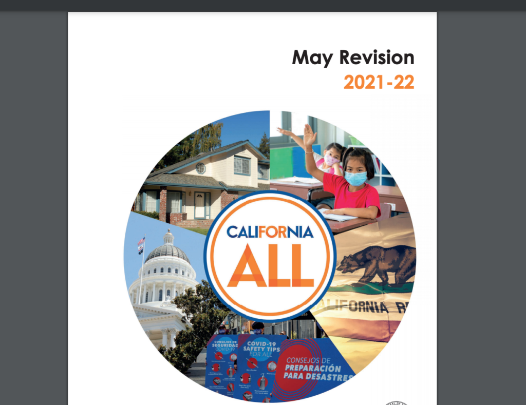 May Revision Cover image with California ALL logo